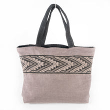 Load image into Gallery viewer, Extra Large Brown &amp; Black Colorblock &#39;Faja&#39; Tote
