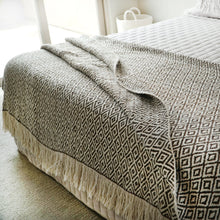 Load image into Gallery viewer, Brown &amp; White Perdiz Wool Blanket
