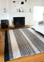 Load image into Gallery viewer, Estancia Wool Rug in Black &amp; White
