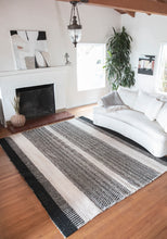 Load image into Gallery viewer, Estancia Wool Rug in Black &amp; White
