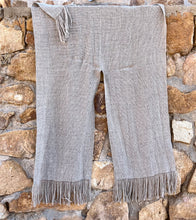 Load image into Gallery viewer, Grey Llama Wool Ruana Shawl
