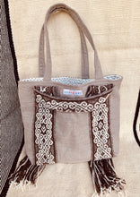 Load image into Gallery viewer, Grey Linen &amp; Wool &#39;Faja&#39; Bag
