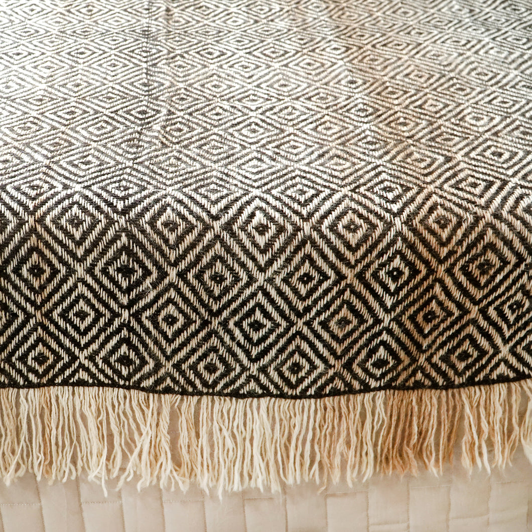 Ombre Perdiz Wool Blanket