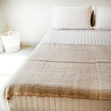 Load image into Gallery viewer, Beige Perdiz Wool Blanket
