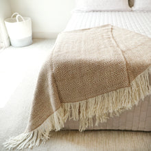 Load image into Gallery viewer, Beige Perdiz Wool Blanket
